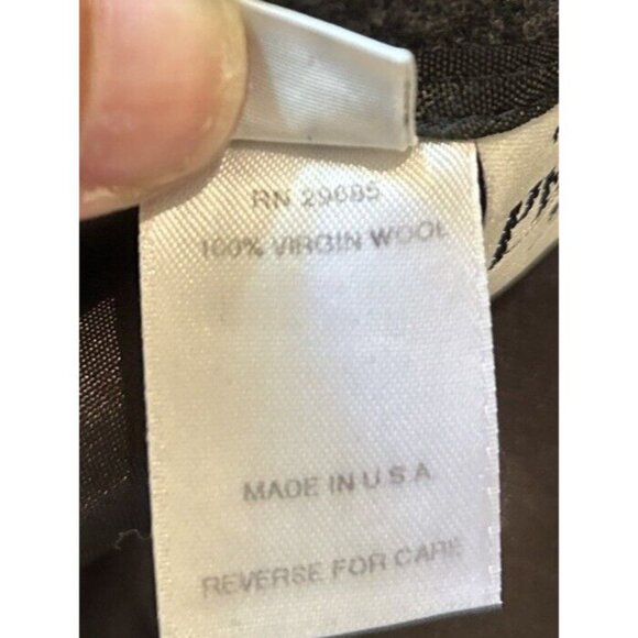 Vintage Pendleton Pencil Skirt Size 8 Petite Charcoal 100% Virgin Wool Lined - Picture 9 of 10